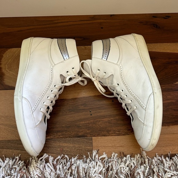 Swear London White Leather High Top Sneakers Size 43 - Picture 5 of 11